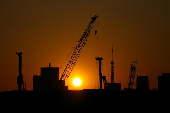 有明北橋からの夕日⑥