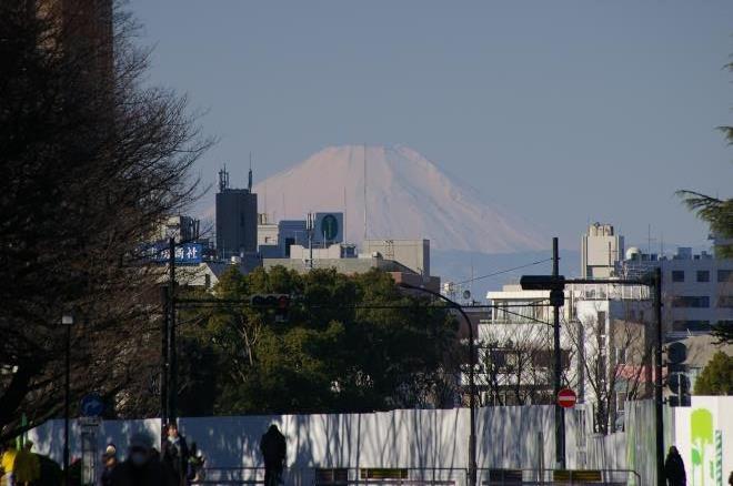 ２月の朝の写真。