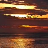 Dawn on a long distance ferry