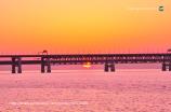 関空連絡橋　夕日