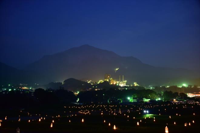 寺坂棚田の一夜