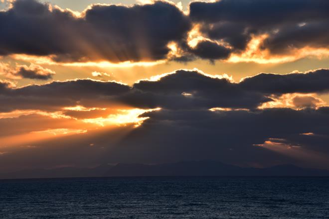 甑島の夕陽