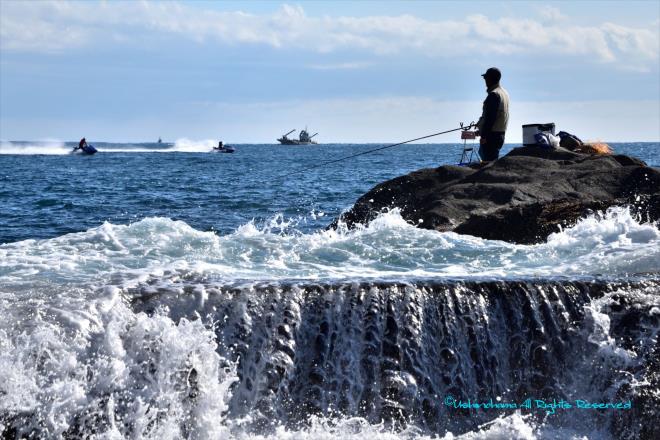 江の島での釣り