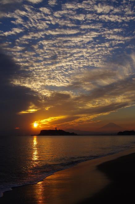 05湘南夕景・鱗雲.JPG