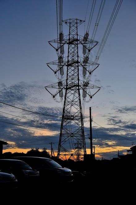 高圧電線が目立ちました