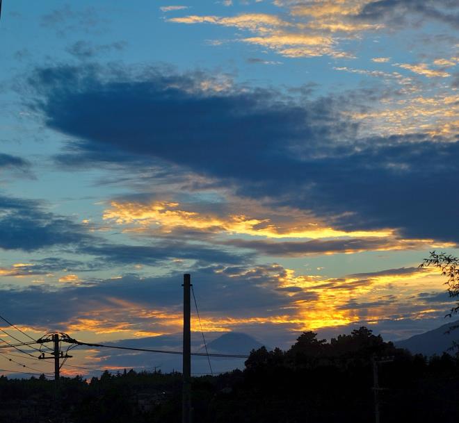 富士山が見えるのね
