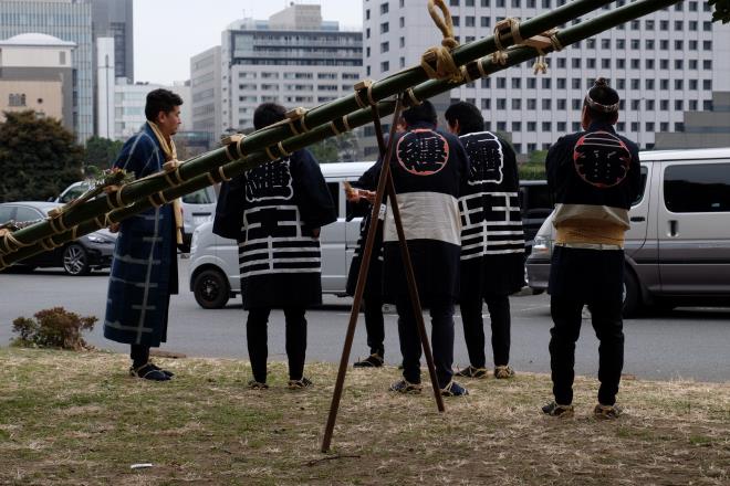 横浜市鳶工業連合会、横浜古式消防保存会の皆様