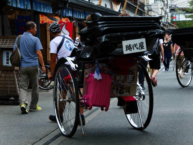 人力車が多かったですね