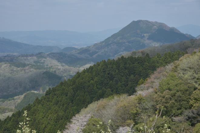 北側の山並み